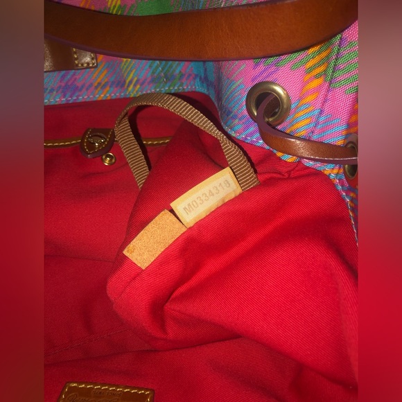 Dooney & Bourke handbag; multicolored nylon with dust bag; very cute - Picture 9 of 14